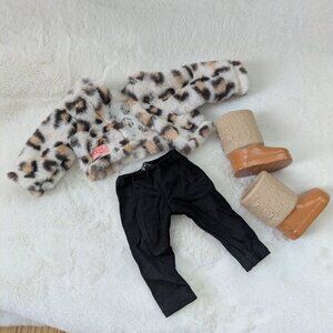 OG Animal Print Coat, Pants, & Winter Boots